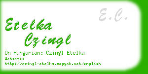 etelka czingl business card